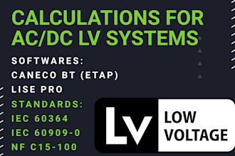 ac and dc lv calculations with caneco bt and lise pro