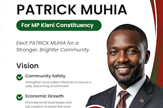design a powerful political poster for your campaign
