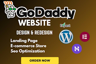 design or redesign godaddy website professional