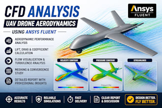 do expert cfd analysis and aerodynamic simulation for uav drones in ansys fluent