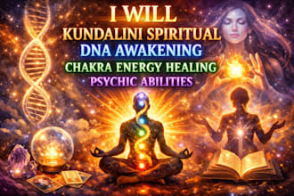 kundalini spiritual dna awakening, chakra energy healing, psychic abilities