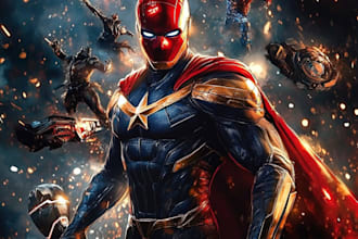 design original superhero character
