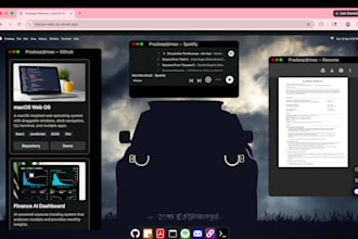 create a modern macos style UI website using react
