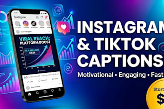 engaging motivational captions for instagram and tiktok