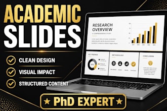 design academic powerpoint presentation and research slides