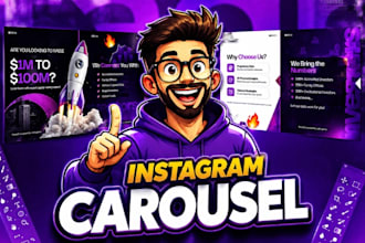 design creative carousel for your social media