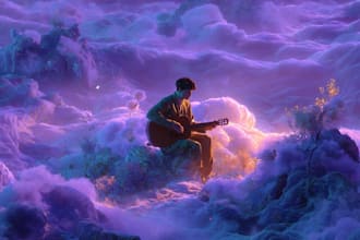 make a dreamy surreal or fantasy music cover
