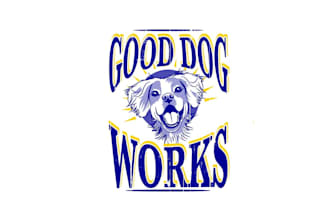 design professional pet dogs puppies care logo for you