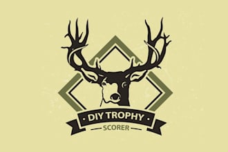 create a unique hunting logo for do it yourself scorer