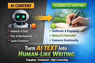 humanize ai content into natural human writing