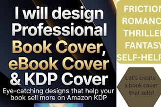 do book cover, ebook cover, KDP cover with ai