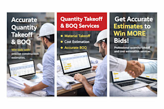 do accurate quantity takeoff, boq and construction cost estimation