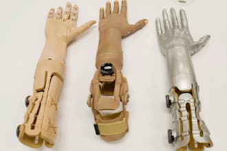3d prosthetic leg arm for medical prototyping, product development manufacturing