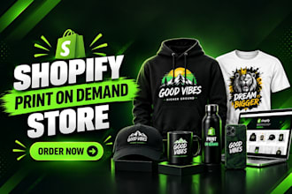 setup shopify print on demand store esty pod store with printful printify gelato