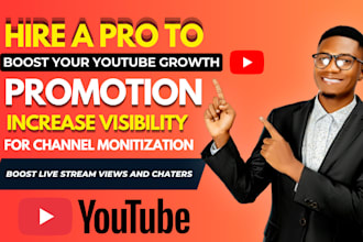 do youtube live stream promotion, twitch views and channel monetization