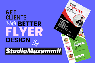 create professional flyer and custom designs