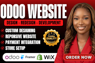 develop build dynamic odoo website design redesign framer website webflow design