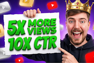 create high CTR youtube thumbnails