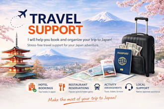 help to find and book the perfect hotels, restaurants and plans in japan