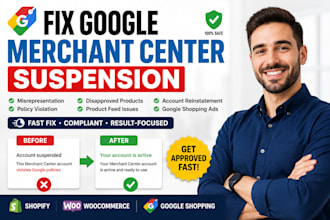 fix google merchant center misrepresentation suspension for shopify stores