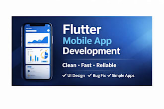 build a clean flutter mobile app or fix your flutter app bugs