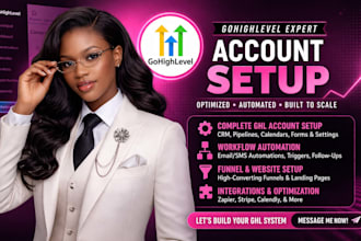 setup gohighlevel automation account go high level workflow automation expert