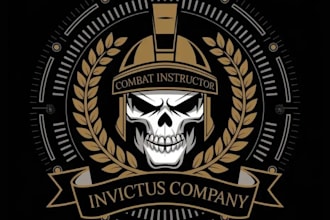draw skull skeleton artwork for logo and merchandise