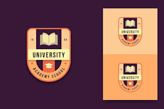 make a school education and university logo design
