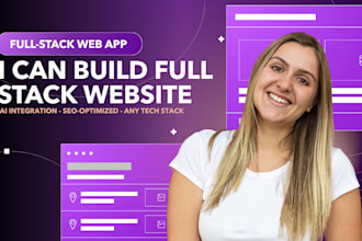 create a full stack web app for you
