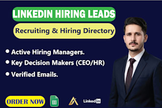 find linkedin decision makers, hr managers, and job recruiter email list
