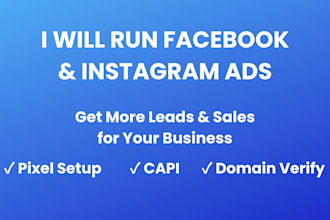 run facebook and instagram ads for lead generation