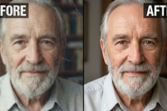 professionally fix ai art, upscale, and enhance photos