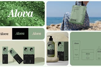 design a luxury beauty, skincare, and cosmetic logo with brand identity
