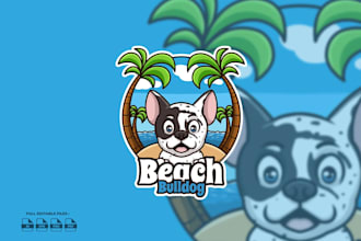 do creative bulldog logo for you with my on creativity
