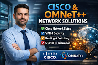 do omnet, gns3, cisco labs and wireshark projects