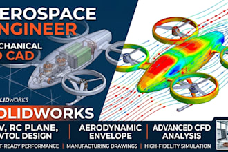 design aerospace aerodynamic envelopes an perform cfd analysis for uav and evtol