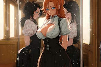 draw anime portrait or orginal character avatar for you pfp