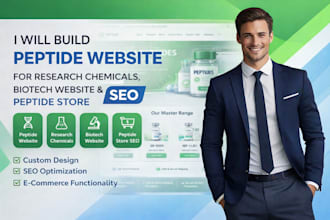 design complaint peptide website research woocommerce peptide and peptide store