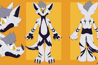 protogen ref sheet furry reference sheet furry character design anthro ref sheet