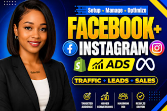 set up facebook ads, meta ads, ig ads  fb marketing advertising campaign
