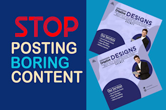 create custom social media post design