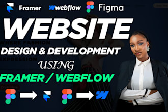 design or develop a modern website in framer webflow web figma to framer expert