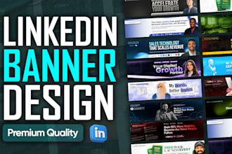 design a premium linkedin banner and posts