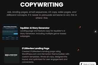 write conversion focused copy and email campaigns