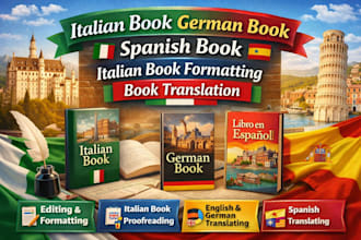 italian book german book spanish book italian book formatting book translation