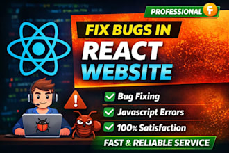 fix bugs in react website