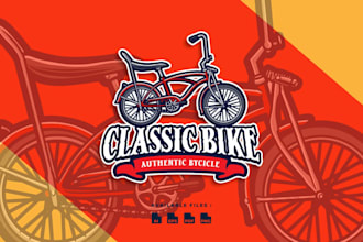 design good looking bike logo with original concept