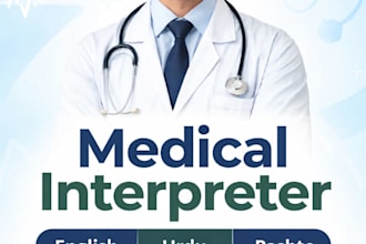 provide medical interpretation english to urdu and pashto