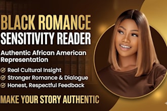 be your african american sensitivity reader for romance and literary fiction