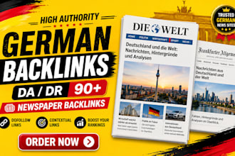 build dofollow german backlinks from premium germany  newspaper SEO link buiding